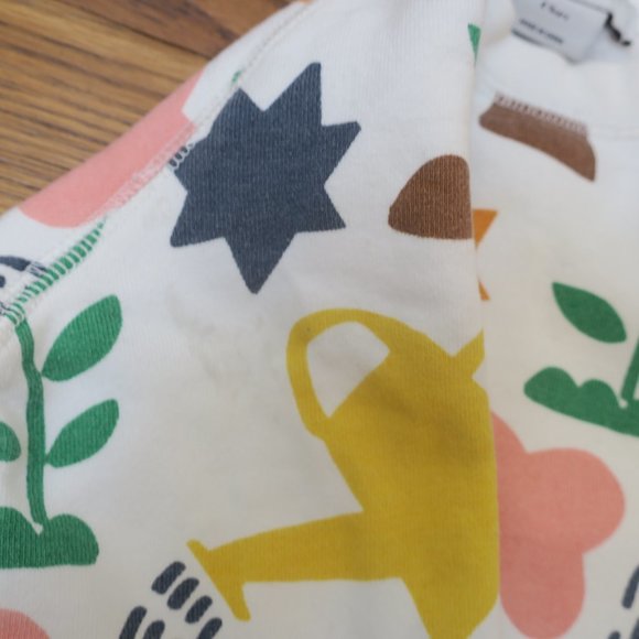 STELLA MCCARTNEY garden print sweatshirt white multicolor cotton long sleeve 4yr - Picture 6 of 7